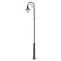 Stalp de iluminat ornamental pentru parcuri neechipat, 1 brat, 4ml, IP65, Lily, ElmarCo