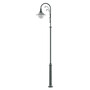 Stalp de iluminat ornamental pentru parcuri neechipat, 1 brat, 4ml, IP65, Lily, ElmarCo