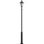 Stalp de iluminat ornamental pentru parcuri echipat, 3.5ml, 31.5W, LED, 4000K, IP65, Lyon, ElmarCo