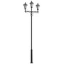 Stalp de iluminat ornamental pentru parcuri echipat, 3.5ml, 3x31.5W, LED, 4000K, IP65, Lyon, ElmarCo