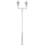 Stalp de iluminat ornamental pentru parcuri echipat, 4ml, 2x34.5W, LED, 4000K, IP65, Lyon, ElmarCo