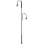 Stalp de iluminat stradal ornamental neechipat, 1+1 brate, 7ml, IP65, Lesi, ElmarCo