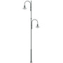 Stalp de iluminat stradal ornamental neechipat, 1+1 brate, 7ml, IP65, Lesi, ElmarCo