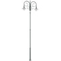 Stalp de iluminat stradal ornamental neechipat, 2 brate, 7ml, IP65, Robio, ElmarCo