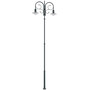 Stalp de iluminat stradal ornamental neechipat, 2 brate, 7ml, IP65, Robio, ElmarCo