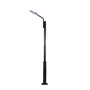 Stalp de iluminat modern pentru parcuri echipat, 4ml, 50W, LED, 6000K, negru, 1 brat, IP65, L.C, SV-002 C
