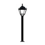 Stalp de iluminat ornamental pentru parcuri echipat, 0.75ml, LED, 8.5W, CCT set, IP65, GOLIA