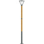 Stalp de iluminat modern pentru parcuri echipat, 3.5ml, LED, 3000K/4000K, fara brate, insertie lemn, 23.5W, IP66, Bretania D, ElmarCo