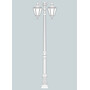Stalp de iluminat ornamental pentru gradina echipat, 3.2ml, 2 brate jos, E27, 2x8.5W, CCT set, IP55, Fumagalli, Noemi, Karmel 3000 Ofir