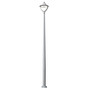 Stalp de iluminat modern pentru parcuri echipat, 3.8ml, GX53, 9x10W, CCT set, IP55, Fumagalli, EcoBeppe 500, Akille 3000